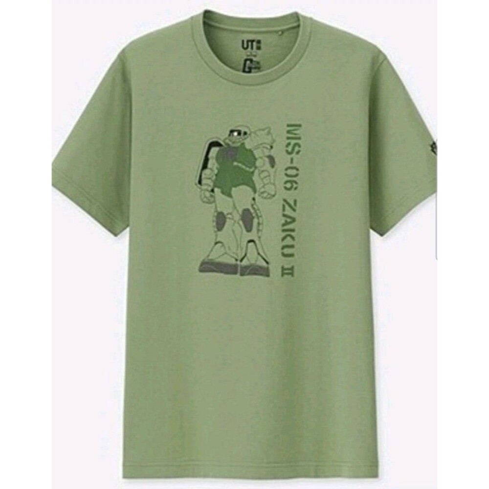 Uniqlo x Gundam TShirt 40th Anniversary UT T-Shirt Green Size L Nwot